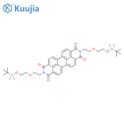 N,N′-Bis[2-(2-tert-butyldimethylsilyloxyethoxy)ethyl]-3,4,9,10-perylenetetracarboxylic diimide structure
