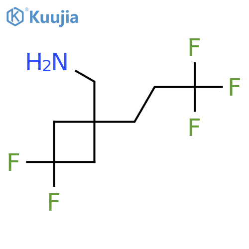 3,3-difluoro-1-(3,3,3-trifluoropropyl)cyclobutylmethanamine structure