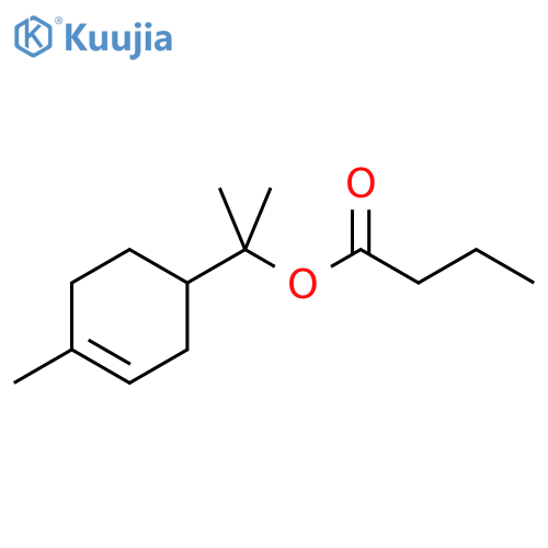 Butanoic acid,1-methyl-1-(4-methyl-3-cyclohexen-1-yl)ethyl ester structure