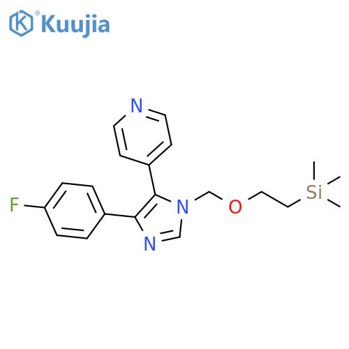 4-(4-fluorophenyl)-5-(pyridin-4-yl)-1-(2-(trimethylsilyl)-ethoxymethyl)-imidazole structure