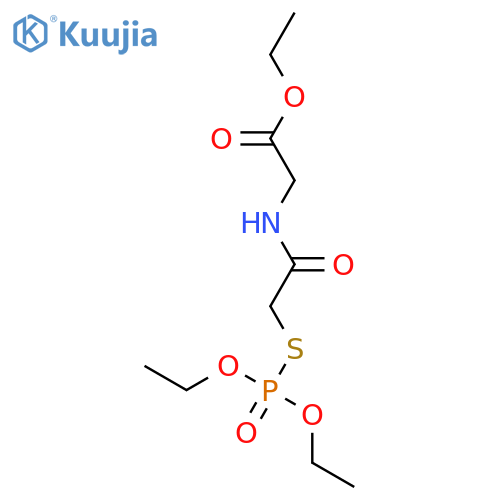 Glycine, N-[[(diethoxyphosphinyl)thio]acetyl]-, ethyl ester structure
