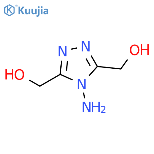 4H-1,2,4-Triazole-3,5-dimethanol, 4-amino- structure