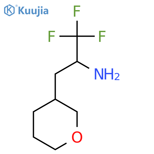 1,1,1-trifluoro-3-(oxan-3-yl)propan-2-amine structure