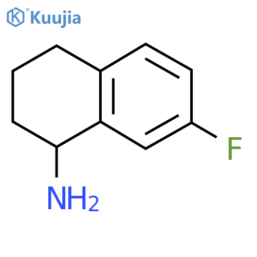 7-fluoro-1,2,3,4-tetrahydronaphthalen-1-amine structure