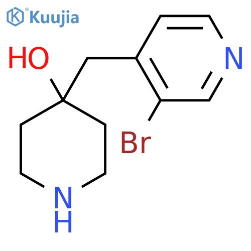 4-[(3-Bromopyridin-4-yl)methyl]piperidin-4-ol structure