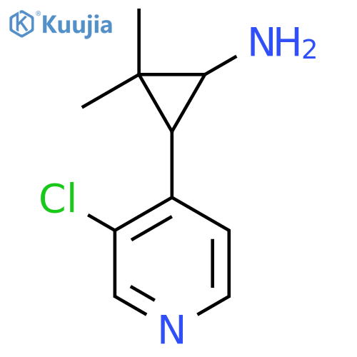 3-(3-chloropyridin-4-yl)-2,2-dimethylcyclopropan-1-amine structure