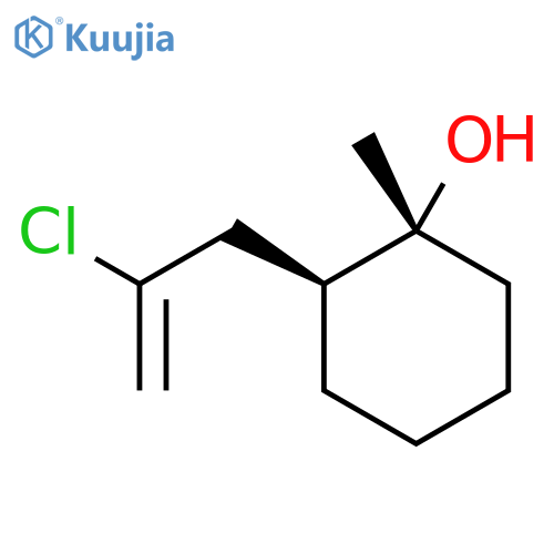 rac-(1R,2S)-2-(2-chloroprop-2-en-1-yl)-1-methylcyclohexan-1-ol structure