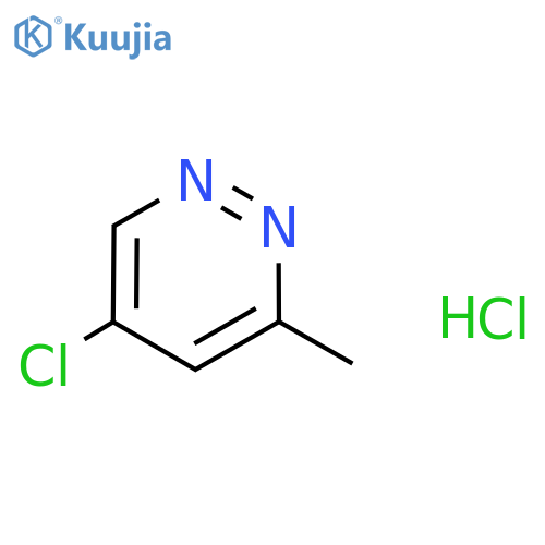 Pyridazine, 5-chloro-3-methyl-, hydrochloride (1:1) structure