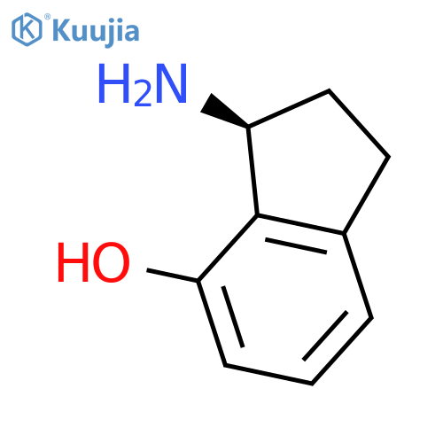 1H-Inden-4-ol,3-amino-2,3-dihydro-, (3S)- structure
