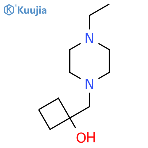 1-[(4-Ethylpiperazin-1-yl)methyl]cyclobutan-1-ol structure