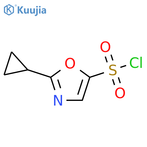 5-Oxazolesulfonyl chloride, 2-cyclopropyl- structure
