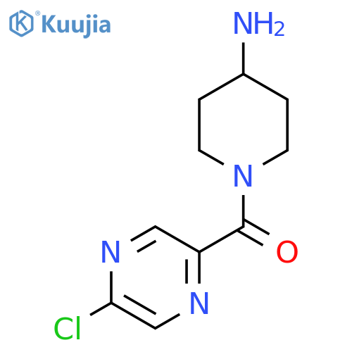 1-(5-Chloropyrazine-2-carbonyl)piperidin-4-amine structure