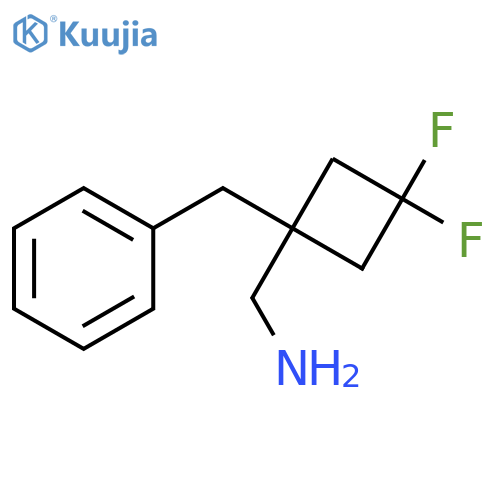 (1-benzyl-3,3-difluorocyclobutyl)methanamine structure