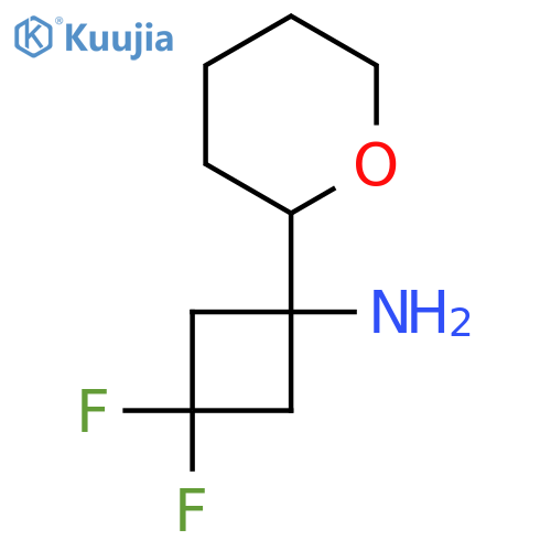 3,3-difluoro-1-(oxan-2-yl)cyclobutan-1-amine structure