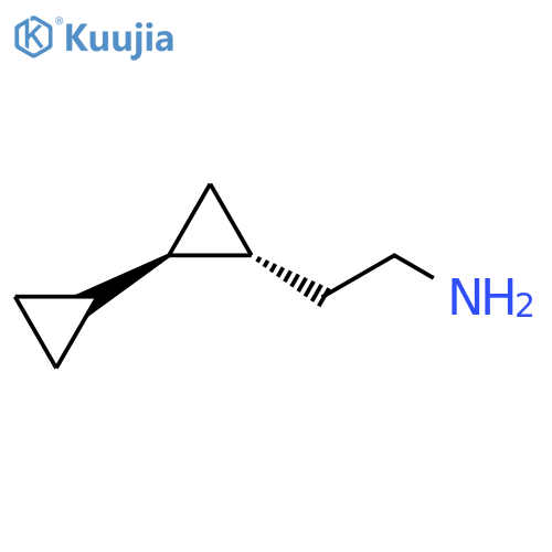 rac-2-[(1R,2R)-2-cyclopropylcyclopropyl]ethan-1-amine, trans structure