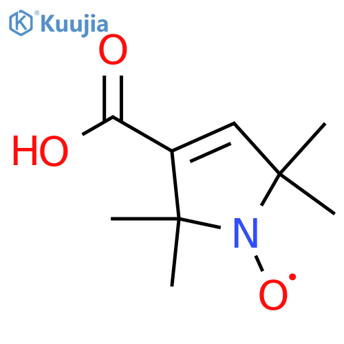 3-Carboxy-2,2,5,5-tetramethyl-3-pyrrolin-1-yloxy, Free Radical structure