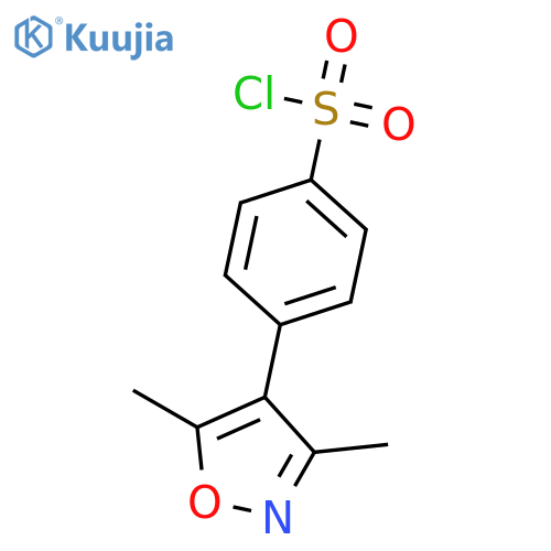 4-(3,5-Dimethyl-4-isoxazolyl)benzenesulfonyl chloride structure
