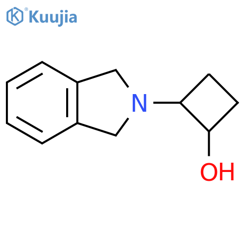 2-(2,3-dihydro-1H-isoindol-2-yl)cyclobutan-1-ol structure