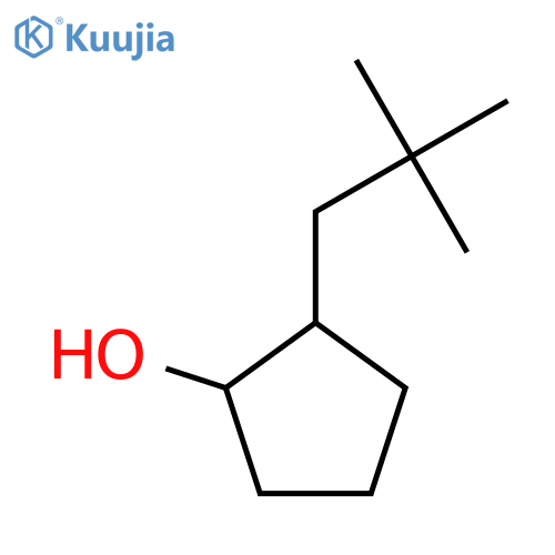 2-(2,2-Dimethylpropyl)cyclopentan-1-ol structure