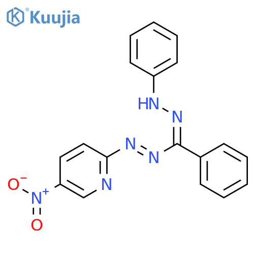 Pyridine, 5-nitro-2-[[phenyl(phenylhydrazono)methyl]azo]- structure