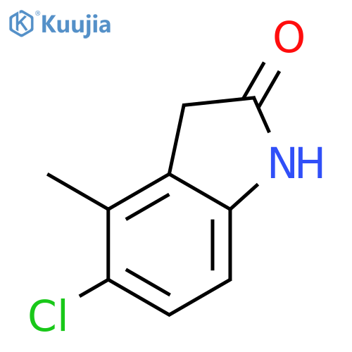 5-chloro-4-methyl-2,3-dihydro-1H-indol-2-one structure