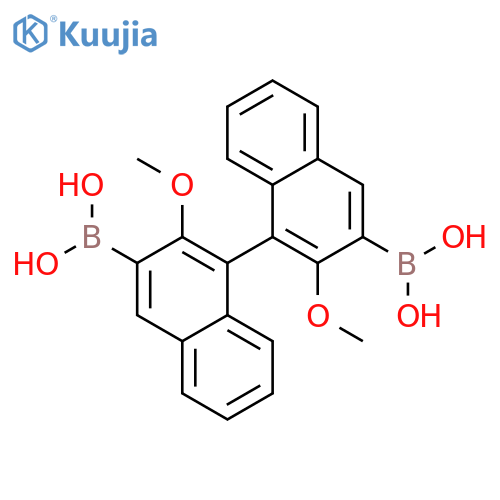 (R)-(2,2'-Dimethoxy-1,1'-binaphthalene-3,3'-diyl)diboronic acid structure