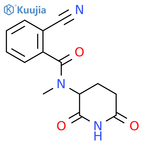 2-cyano-N-(2,6-dioxopiperidin-3-yl)-N-methylbenzamide structure