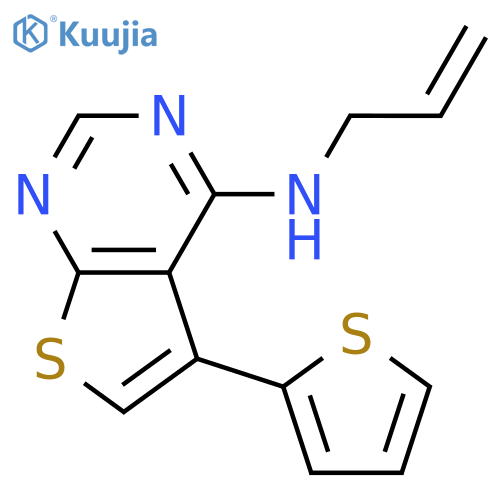 THIENO[2,3-D]PYRIMIDIN-4-AMINE, N-2-PROPENYL-5-(2-THIENYL)- structure