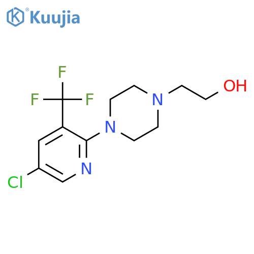 2-{4-5-Chloro-3-(trifluoromethyl)-2-pyridylpiperazino}ethan-1-ol structure