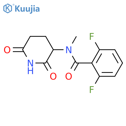 N-(2,6-dioxopiperidin-3-yl)-2,6-difluoro-N-methylbenzamide structure