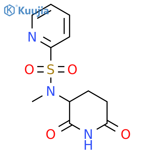 N-(2,6-dioxopiperidin-3-yl)-N-methylpyridine-2-sulfonamide structure