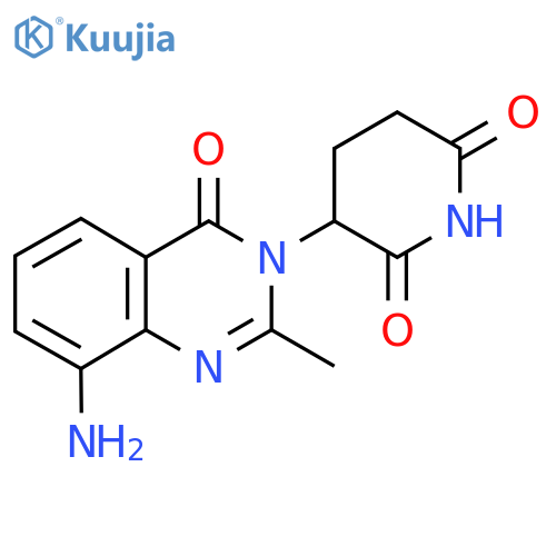 3-(8-Amino-2-methyl-4-oxo-3,4-dihydroquinazolin-3-yl)piperidine-2,6-dione structure