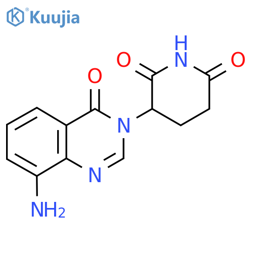 3-(8-Amino-4-oxo-3,4-dihydroquinazolin-3-yl)piperidine-2,6-dione structure
