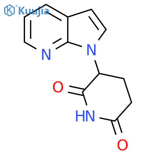 3-{1H-pyrrolo2,3-bpyridin-1-yl}piperidine-2,6-dione structure