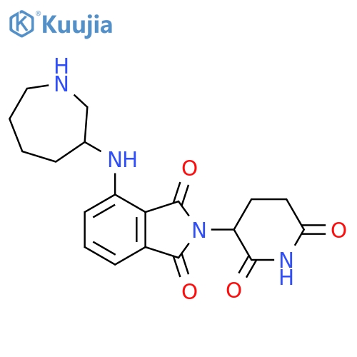 4-[(azepan-3-yl)amino]-2-(2,6-dioxopiperidin-3-yl)-2,3-dihydro-1H-isoindole-1,3-dione structure