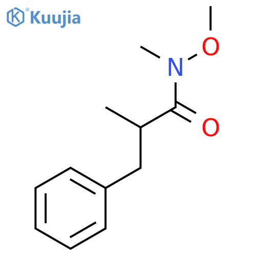 Benzenepropanamide, N-methoxy-N,α-dimethyl-, (αS)- structure