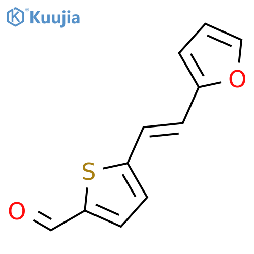 2-Thiophenecarboxaldehyde, 5-[(1E)-2-(2-furanyl)ethenyl]- structure