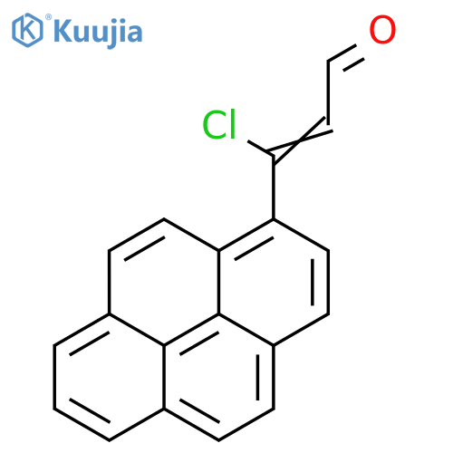 2-Propenal, 3-chloro-3-(1-pyrenyl)- structure