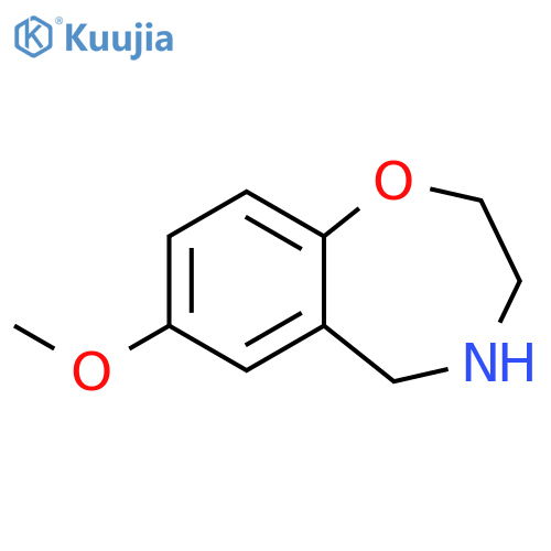 7-Methoxy-2,3,4,5-tetrahydro-1,4-benzoxazepine structure
