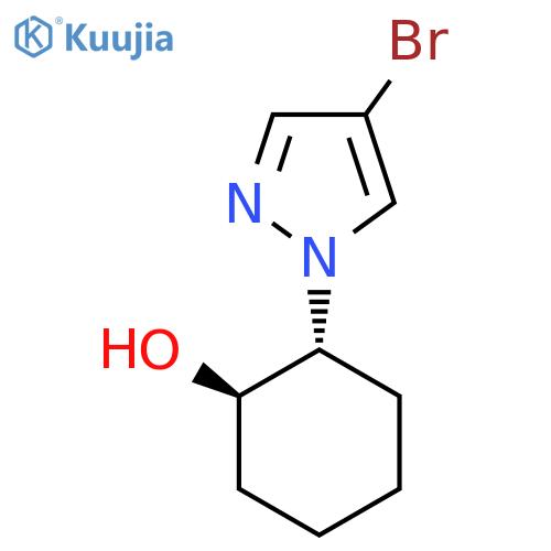 2alpha-(4-Bromo-1H-pyrazole-1-yl)cyclohexane-1beta-ol structure
