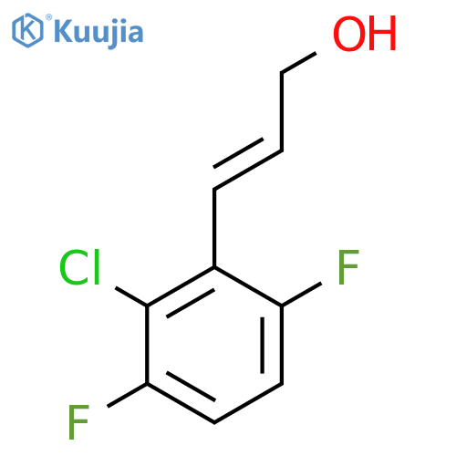 3-(2-chloro-3,6-difluorophenyl)prop-2-en-1-ol structure