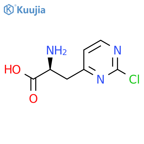 (2S)-2-amino-3-(2-chloropyrimidin-4-yl)propanoic acid structure