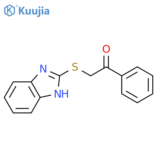 2-(1H-1,3-benzodiazol-2-ylsulfanyl)-1-phenylethan-1-one structure