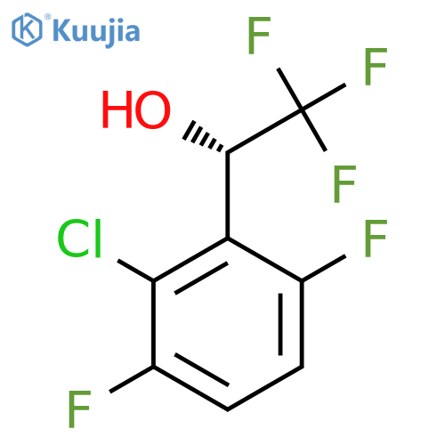 (1S)-1-(2-chloro-3,6-difluorophenyl)-2,2,2-trifluoroethan-1-ol structure