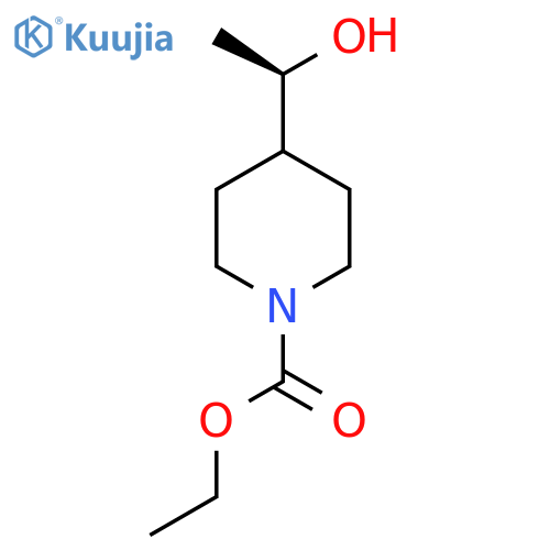 ethyl 4-(1R)-1-hydroxyethylpiperidine-1-carboxylate structure