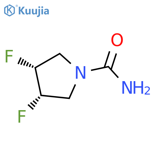 (3R,4S)-3,4-difluoropyrrolidine-1-carboxamide structure