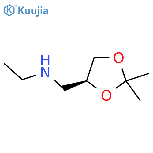 {[(4S)-2,2-dimethyl-1,3-dioxolan-4-yl]methyl}(ethyl)amine structure