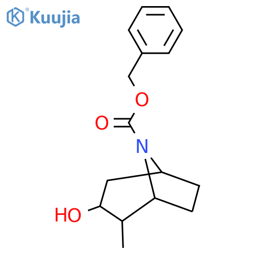Benzyl 3-hydroxy-2-methyl-8-azabicyclo[3.2.1]octane-8-carboxylate structure