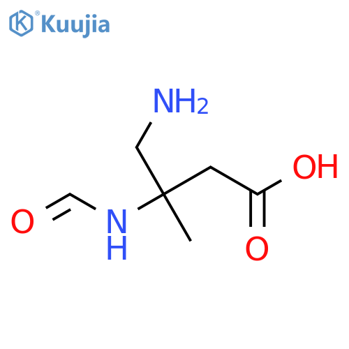 4-amino-3-formamido-3-methylbutanoic acid structure