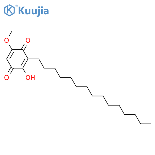 2-hydroxy-5-methoxy-3-pentadecyl-1,4-benzoquinone structure